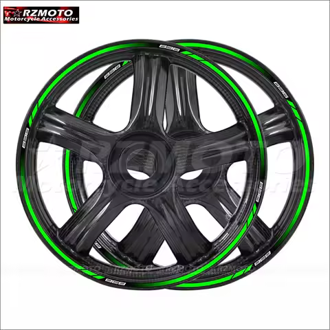 For Kawasaki ZX-6R ZX-10R ZX6R ZX10R 636 Motorcycle 17 Inch Front Rear Decal Wheel Hub Waterproof Re