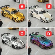 Star Model 1:64合金模型！Rauh-Welt寬體改裝，RWB993/964 GT尾翼版。Chrome電鍍版