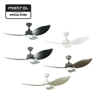 Mistral 46 Inch Ceiling Fan Space 46 with Remote Control - Black/ Grey+Black/ Grey+Wooden/ White+Wooden/ White/ 1 Year Warranty/ 10 Years Warranty for DC Motor