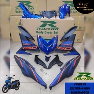 [READY STOCK] RAPIDO COVER SET Y15ZR V1/V2 EXCITER 4 KING FIRE DUST (STICKER TANAM/AIRBRUSH)