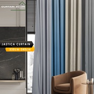 Curtain_Zoon - Jastica Mix Blackout Curtain Window Ready Made Hook Eyelet (330cm-340cm)
