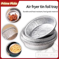 [SG spot] Tin foil tray, heat-resistant,8-inch, suitable for air fryers, outdoor barbecues, and family gatherings