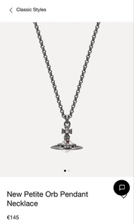 Vivienne Westwood Petite Orb 吊墜項鍊
