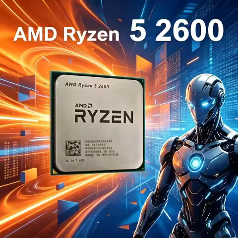 AMD R5 2600 Ryzen 5 2600 Budget Gaming CPU 6 Cores 12 Threads 3.9GHz 65W AM4 Desktop Processor for O