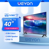 (ใหม่)Ready YouTube/WIFI WEYON สมาร์ททีวีหน้าจอ 40 นิ้วหน้าจอ SMART TV LED รองรับความละเอียด HD สามา