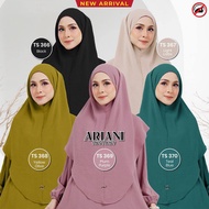 Tudung Instant ARIANI Instant Sarung Ironless Murah Viral Labuh Fit Size L