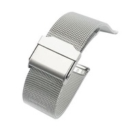 全城熱賣 - 適用於 華為 Honor Watch ES 不銹鋼米蘭雙扣錶帶（銀色）