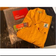 Coverall Kuning Petronas Nomex Yellow Logo~Safety Yellow Coverall  fire resistance Dupont High Quali