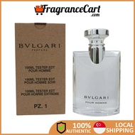 Bvlgari Pour Homme EDT for Men (100ml Tester) [Brand New 100% Authentic Perfume FragranceCart] Eau de Toilette Bulgari Man Clear White