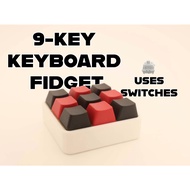 9-Key Keyboard Fidget - Uses Switches - Fidget
