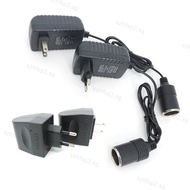 AC 220V To DC 12V 0.5a 1a 2a Car Lighter Adapter EU Plug Auto Accessories Converter Interior Parts Black  SGH2