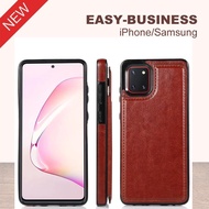 Retro PU Leather Case for Samsung A51 4G Samsung A71 4G 5G A51 5G A81 A91 A90 5G Multi Card Magnetic Flip Wallet Phone Casing for Samsung S10 Lite Shockproof Cover