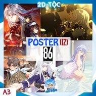 STANDARD QUALITY A3 POSTER PHOTO ANIME MANGA LIGHT NOVEL 86 EIGHTY SIX (12) - 2D WALL PAINTING SHOP