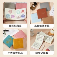 Cute mini stamped notebook, square pocket notebook, notepad, planner, blank notebook, grid style EIH