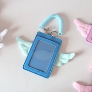 Solid Color Angel Wings Card Holder Girl Kpop Idol Photo Photocard Protector Bag Photocard Display P