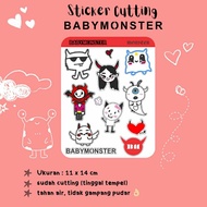 STICKER CUTTING BABYMONSTER BABY MONSTER RUKA PHARITA ASA AHYEON RAMI RORA CHIQUITA WE GO UP WGU