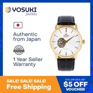 ORIENT Automatic FAG02003W Open heart Classic White Gold Brown Leather  Wrist Watch For Men from YOSUKI JAPAN / FAG02003W (  FAG02003W  FAG FAG020 FAG0200   )