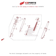 Front Shock Absorber (F-17-B) HONDA Lead 125 (02/2013-02/2015) Parts Catalog