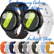 Fashionable curved 20mm silicone strap for Samsung Galaxy Watch FE 40mm