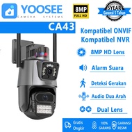 CCTV YOOSEE 8MP 4K Dual Lens Outdoor Wifi Camera Outdoor Waterproof Auto Tracking 360 Degree Camera