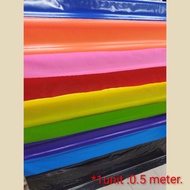 {~PROMOSI~}PLASTIK ALAS MEJA WARNA/PVC WARNA PLAIN/LAPIK MEJA/KANOPI 54"(METER)