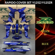 RAPIDO BODY COVER SET Y125ZR/125ZR 46 (14) BLUE (STICKER TANAM/AIRBRUSH) Y125ZR/125ZR COVER SET