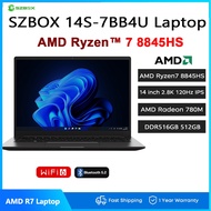 SZBOX NBook Ryzen 7 Ultra 8845HS 14 inch Laptop DDR5 5600Mhz Pcie4.0 SSD Desktop Laptop Windows11