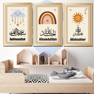 HM WALL DECORATIONS 1SET3 CHILDREN Pious 10R 20X30 ANTI-FADING BOHO BYA ads