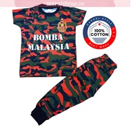 Set Baju Kadet Bomba Full Cotton-Sleepwear Boy Baju Tidur Budak Kanak Lelaki Pakaian Seragam Bomba-Baju Uniform Bomba