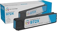 LD Products Ink Cartridge Replacements Compatible with HP 972X L0R98AN HY (1-Pack, Cyan) Compatible 