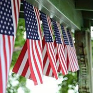 20/25pcs American Flags, US Flags Banners, 5m And 8m Long, July 4th Decoration, Holiday Decoration, 
