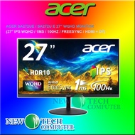 ACER SA272UE / SA272U E 27" WQHD MONITOR (27" IPS WQHD / 1MS / 100HZ / FREESYNC / HDMI + DP) 3 Years