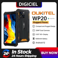 OUKITEL WP20 Rugged Smartphone, 5.93" SIM Free Mobile Phones, 6300mAh Battery, 4GB+32GB, 20MP Camera, 4G Dual SIM Android 12 Phone, IP68/69K Waterproof Phone Unlocked, Face ID/OTG/GPS