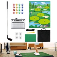 [Kesoto1] Battle Golf with Club & Hitting Mat Golf Training Mat with Storage Mat Scoreboard Set for 