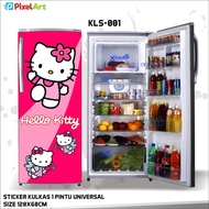 1-door Refrigerator STICKER HELLO KITTY MOTIF STICKER ANTI-Scratch Strong Glue Heat Resistant Waterproof