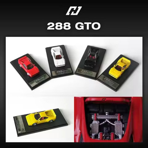 Hone In Stock 1:64 288 GTO Openable Hood Diecast Diorama Car Model Collection Toys