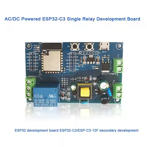 AC powered ESP32 WiFi Bluetooth ble single relay module ESP32 development board I/O port UART progra