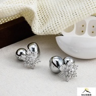 Super Beautiful Accessories [️ FreeClip Dedicated] Rotating Snowflake Earphone Flashing Diamond Buck