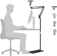 Webcam Floor Stand, Metal Webcam Floor Holder Compatible with Logitech C920 StreamCam C930 C922 C925