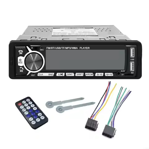 D5BE Car Radio 1 DIN Stereo FM MP3 AudiosPlayer Cellphone Handfree Digital USBSD