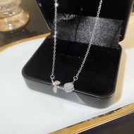 The Sky women's necklace, moon stone rose branch necklace