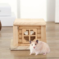 [Kesoto1] Hamster Wood House Hideaway Pet Hideout for Lemmings Mice Hamster