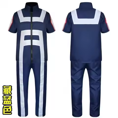 ❤ 2026 ❤ My Hero Academia Cosplay Costume Blue Gym Uniform Mha Boku No Hero Denki Kaminari Uraraka A
