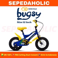 TERLARIS SEPEDA ANAK PEREMPUAN &amp; LAKI WIMCYCLE BUGSY UKURAN 12 INCH