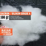 DAKRON / SILICON / SILIKON / KAPUK GRADE A UNTUK ISI BANTAL DAN BONEKA 100 GR HALUS LEBIH MENGEMBANG