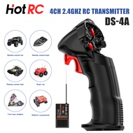 HotRC DS-4A Single Hand Transmitter 2.4GHZ 4CH With F-04A Receiver For RC Car Boat Robot Airplane