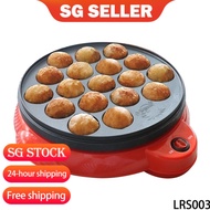 【SG stock Fast Shipping】18 Hole Takoyaki Grill Pan Takoyaki Maker Takoyaki Machine Takoyaki Pan Electric Octopus Ball Maker Stove