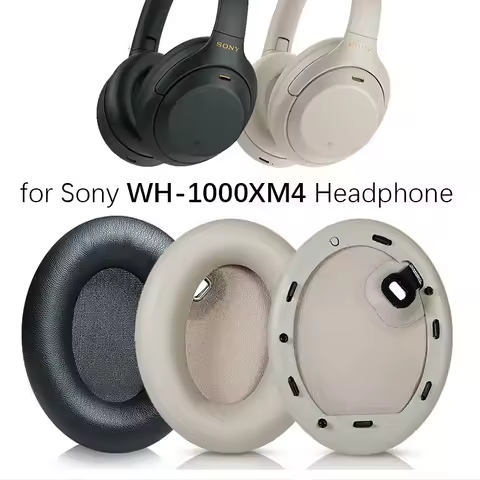 Replacement Ear Pads Cushions for Sony WH-1000XM4 Headphone Soft Memory Foam Pads 1000 XM4 1000XM4 E