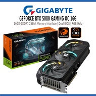 GIGABYTE GEFORCE RTX 5080 GAMING OC 16G GDDR7 256BIT GRAPHICS CARD VGA  DUAL BIOS / RGB HALO - GV-N5