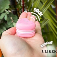 Heart Macaron Clicker Keychain – Cute Heart Fidget Makes You Addictive